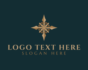 Luxury - Elegant Star Compass logo design