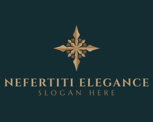 Elegant Star Compass logo design