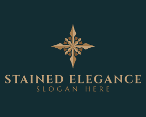 Elegant Star Compass logo design