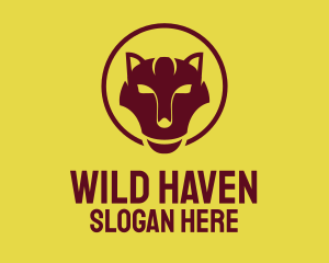 Maroon Wild Cat logo design