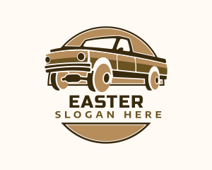 Pickup - Pickup Truck Badge logo design