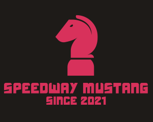 Mustang - Horse Chess Board Game logo design