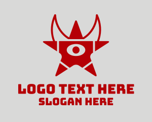 Evil - Demon Star Eye logo design