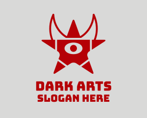 Satanic - Demon Star Eye logo design
