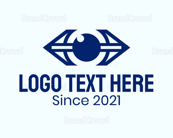 Blue Arrow Eye Logo