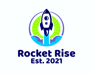 Space Rocket Launch  logo design