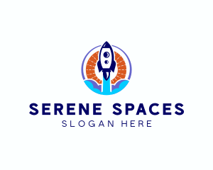 Aerospace Rocket Launch  logo design