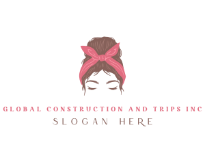 Ribbon - Woman Hair Beauty Salon logo design