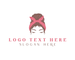 Woman Hair Beauty Salon Logo