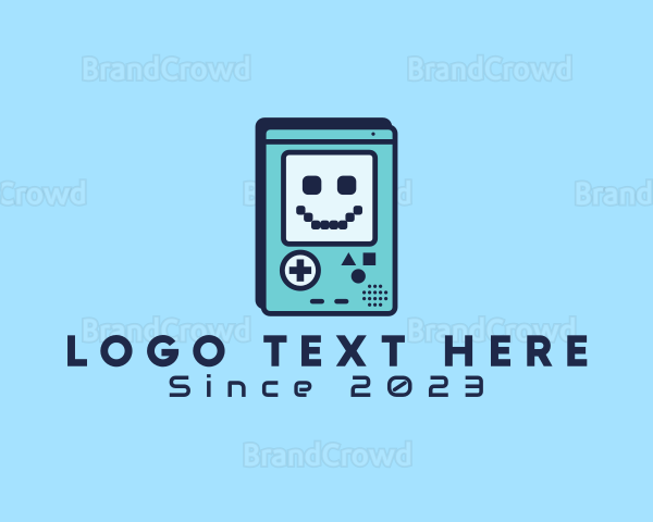 Handheld Game Pixels Logo