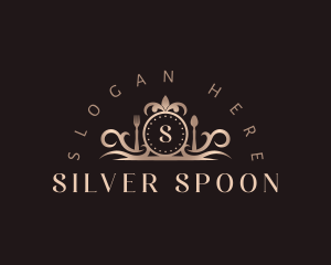 Elegant Spoon Fork Utensils logo design