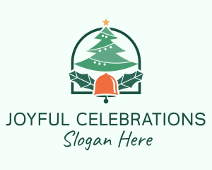 Festivity - Christmas Tree Bell logo design