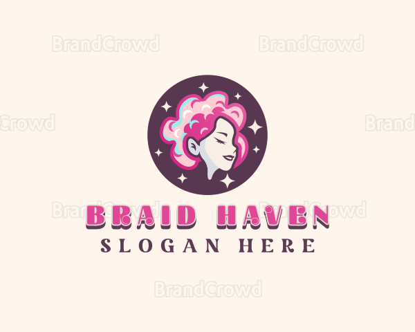 Cotton Candy Lady Logo