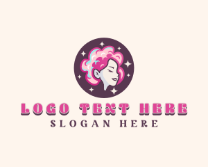 Lady - Cotton Candy Lady logo design