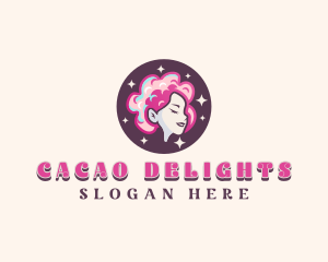 Cotton Candy Lady Logo