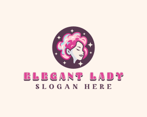 Cotton Candy Lady logo design