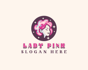 Cotton Candy Lady logo design