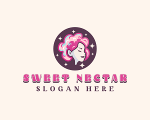 Cotton Candy Lady logo design