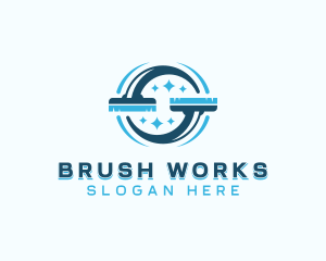 Brush - Cleaning Brush Housekeeping logo design
