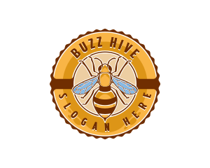 Bee Insect Apiary logo design