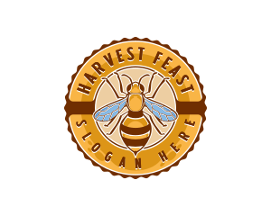 Bee Insect Apiary logo design