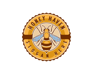 Bee Insect Apiary logo design