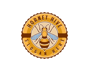 Bee Insect Apiary logo design