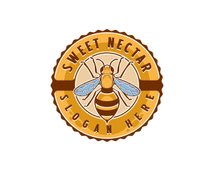 Bee Insect Apiary logo design