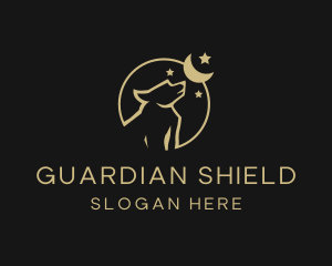 Guardian - Astral Wolf Moon logo design