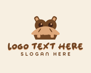 Snack Bar - Hippo Dessert Cafe logo design