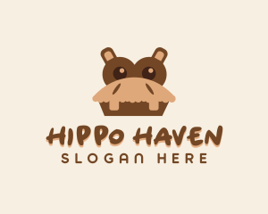 Hippo - Hippo Dessert Cafe logo design