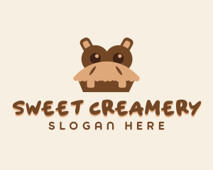 Hippo Dessert Cafe  logo design