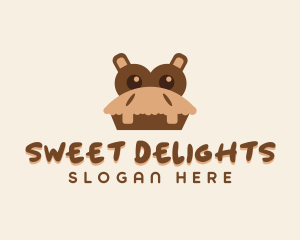 Hippo Dessert Cafe  logo design