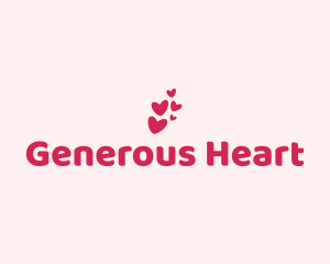 Pink Cute Heart logo design