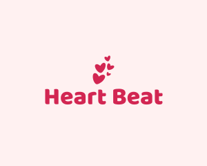 Pink Cute Heart logo design