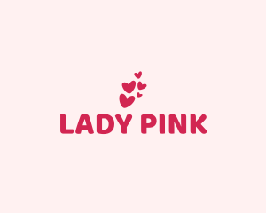 Pink Cute Heart logo design