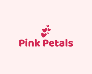 Pink Cute Heart logo design