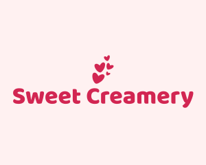 Pink Cute Heart logo design