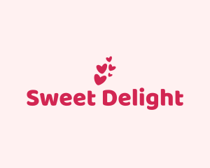 Pink Cute Heart logo design