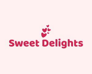 Pink Cute Heart logo design