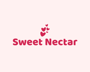 Pink Cute Heart logo design