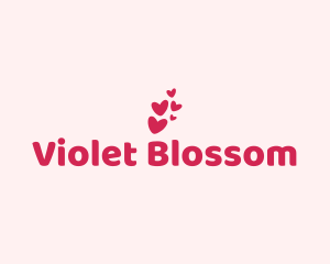 Pink Cute Heart logo design