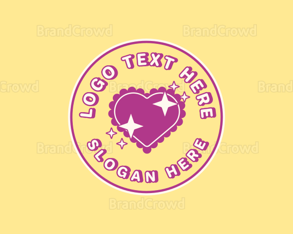 Heart Pillow Sparkle Logo