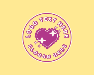 Heart Pillow Sparkle logo design