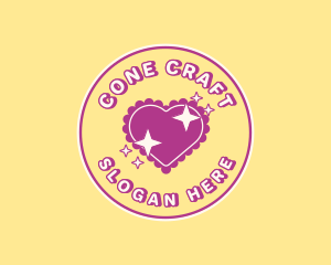 Heart Pillow Sparkle logo design