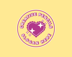 Heart Pillow Sparkle logo design