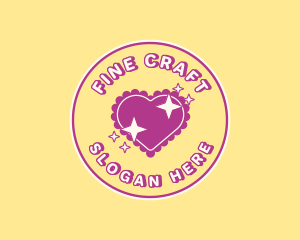 Heart Pillow Sparkle logo design