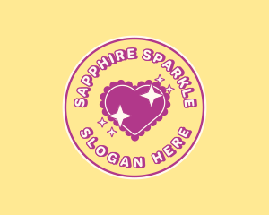 Heart Pillow Sparkle logo design