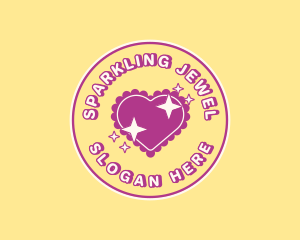 Heart Pillow Sparkle logo design