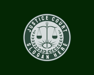 Court - Paralegal Court Attorney logo design